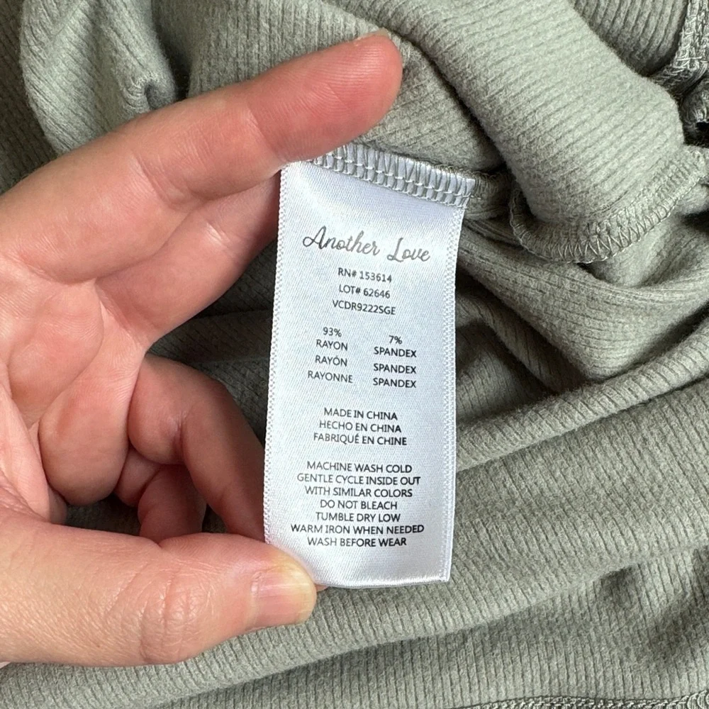 Another Love Sleeveless Midi Dress Sage Green Medium